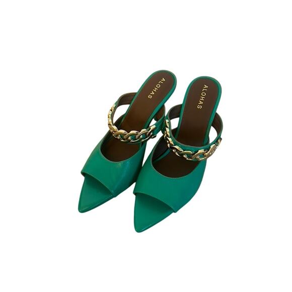 ALOHAS Daisy Mule in Green - Picture 3 of 6
